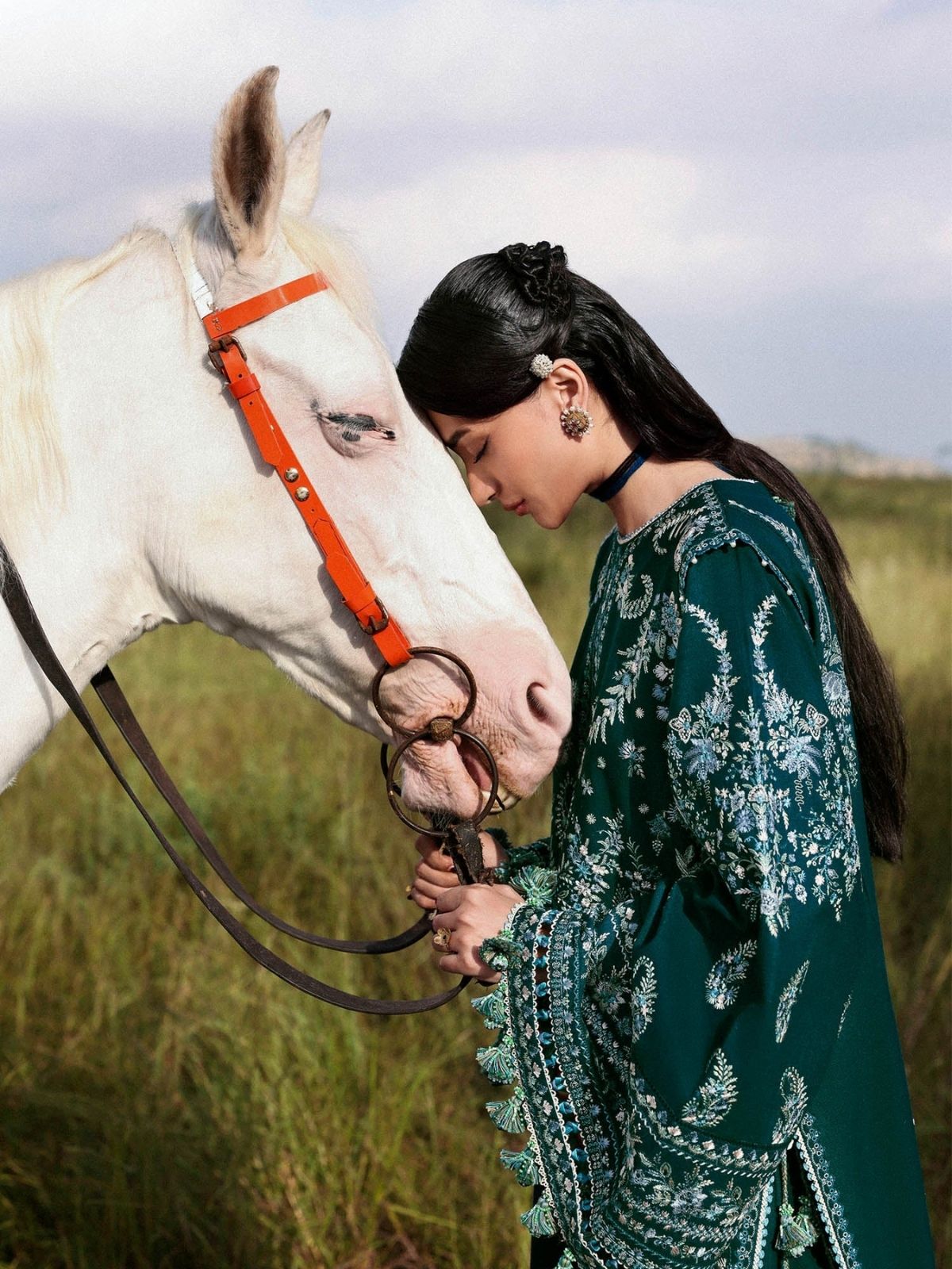 Dhanak 3pc fully embroidered winter collection suit