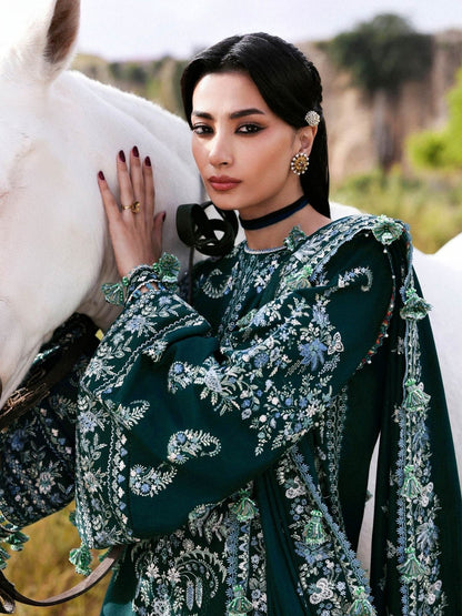 Dhanak 3pc fully embroidered winter collection suit