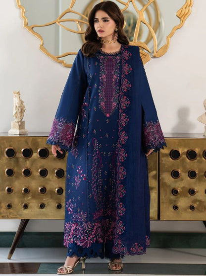 Dhanak 3pc unstitched embroidered winter collection suit