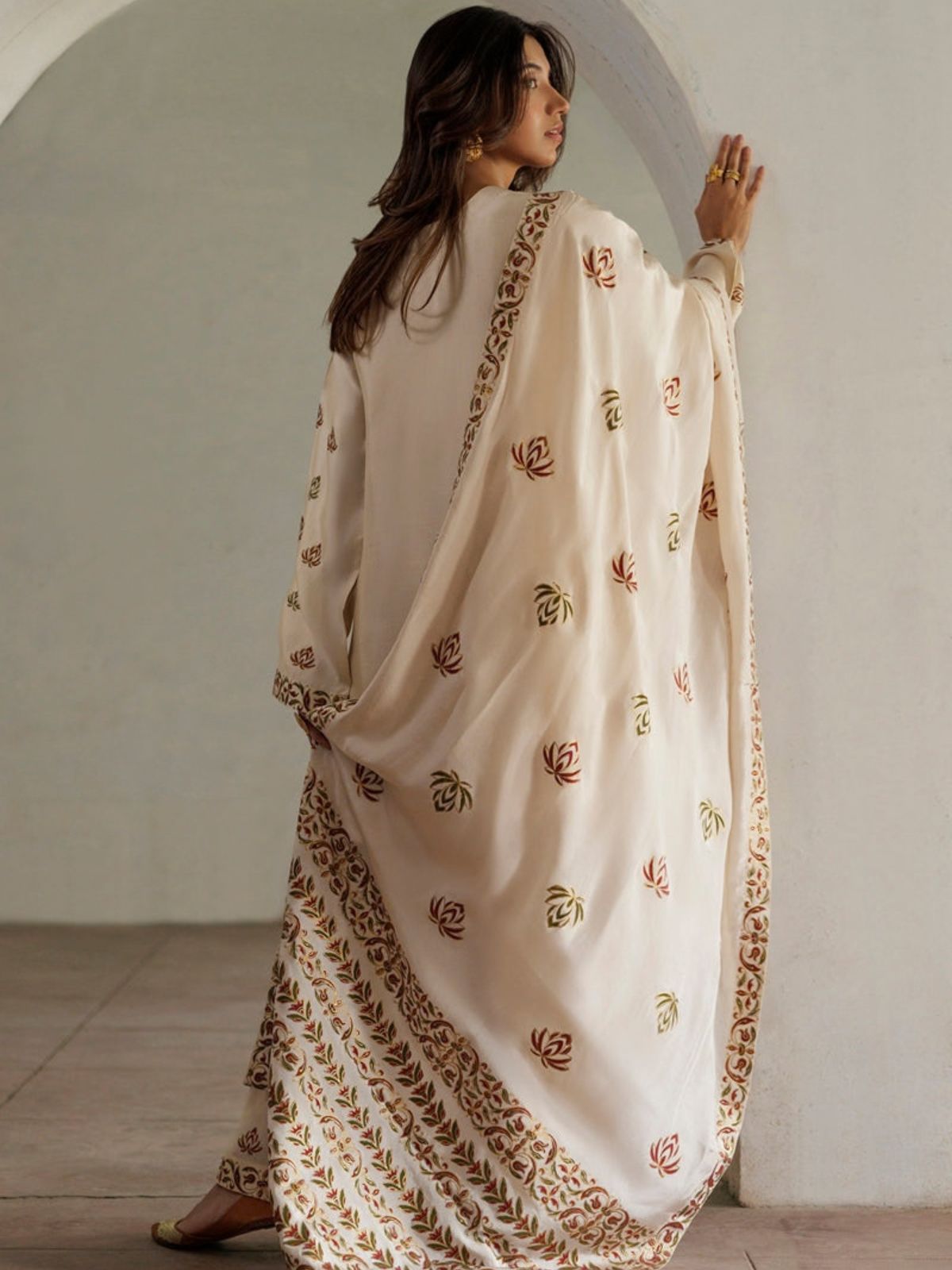 Dhanak 3pc unstitched embriodered winter collection suit