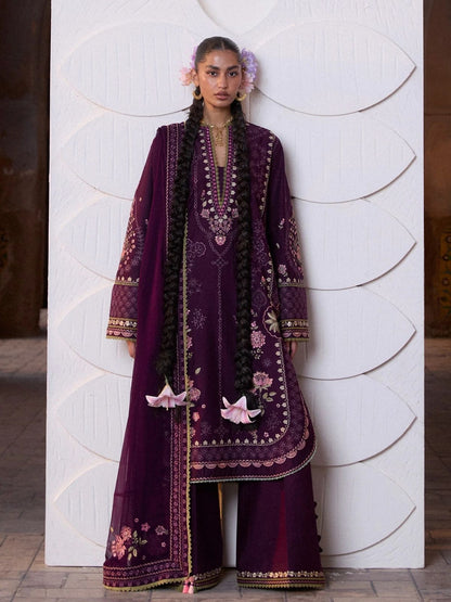 Dhanak 3pc unstitched embroidered female collection winter new arrivals suit