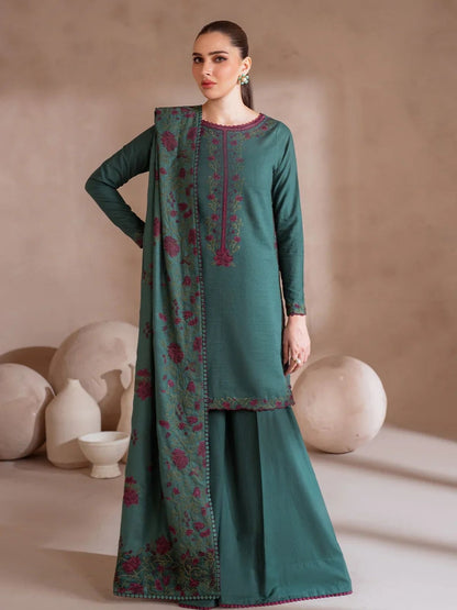 Dhanak 3pc unstitched winter collection beautiful design