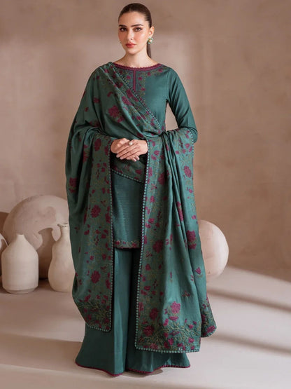 Dhanak 3pc unstitched winter collection beautiful design